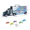 Toy Time Toy Time Semi-Truck Car Carrier Set with Helipad 163515UWS